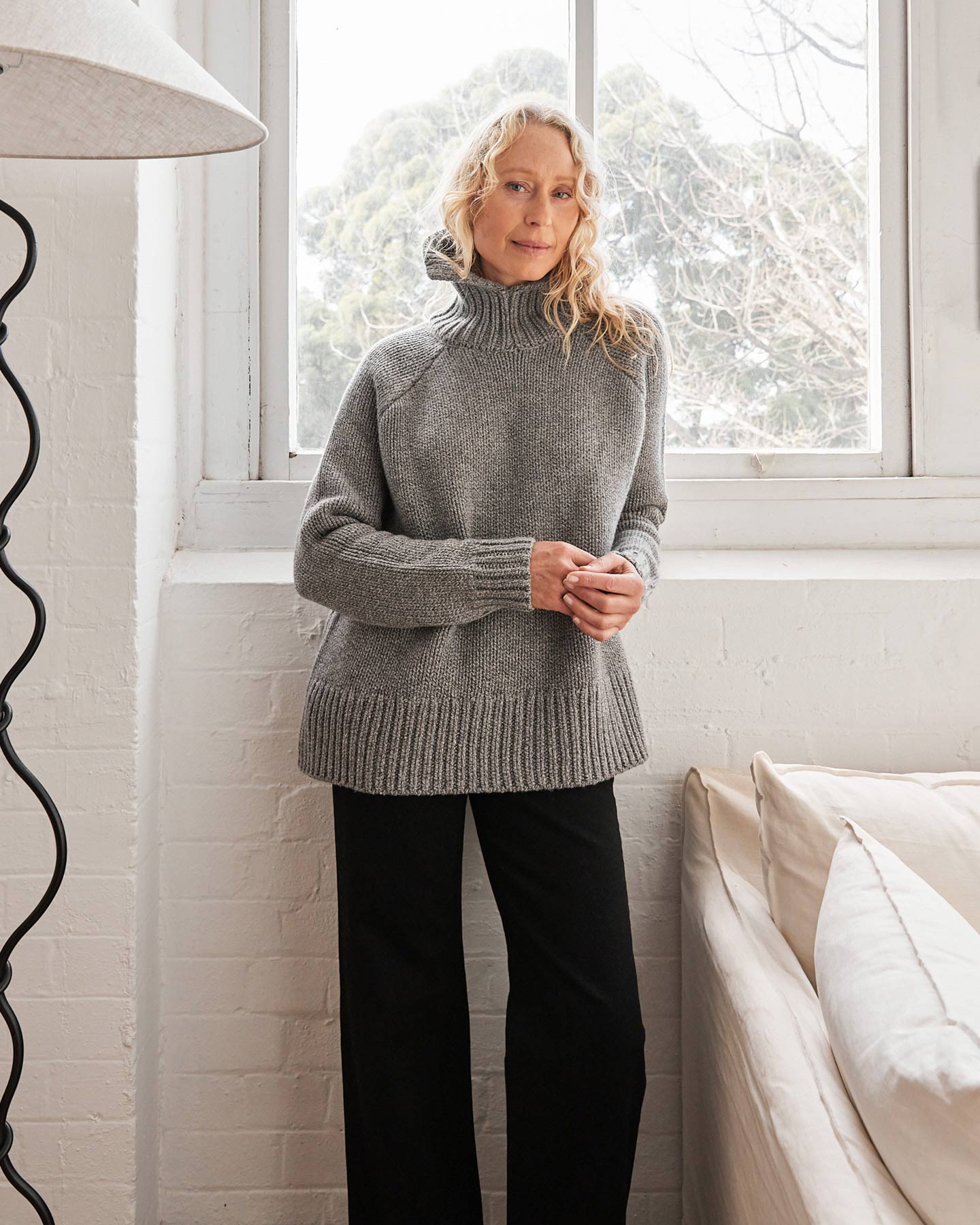 Harris Tapper | Roberta Jumper in Pewter | The UNDONE