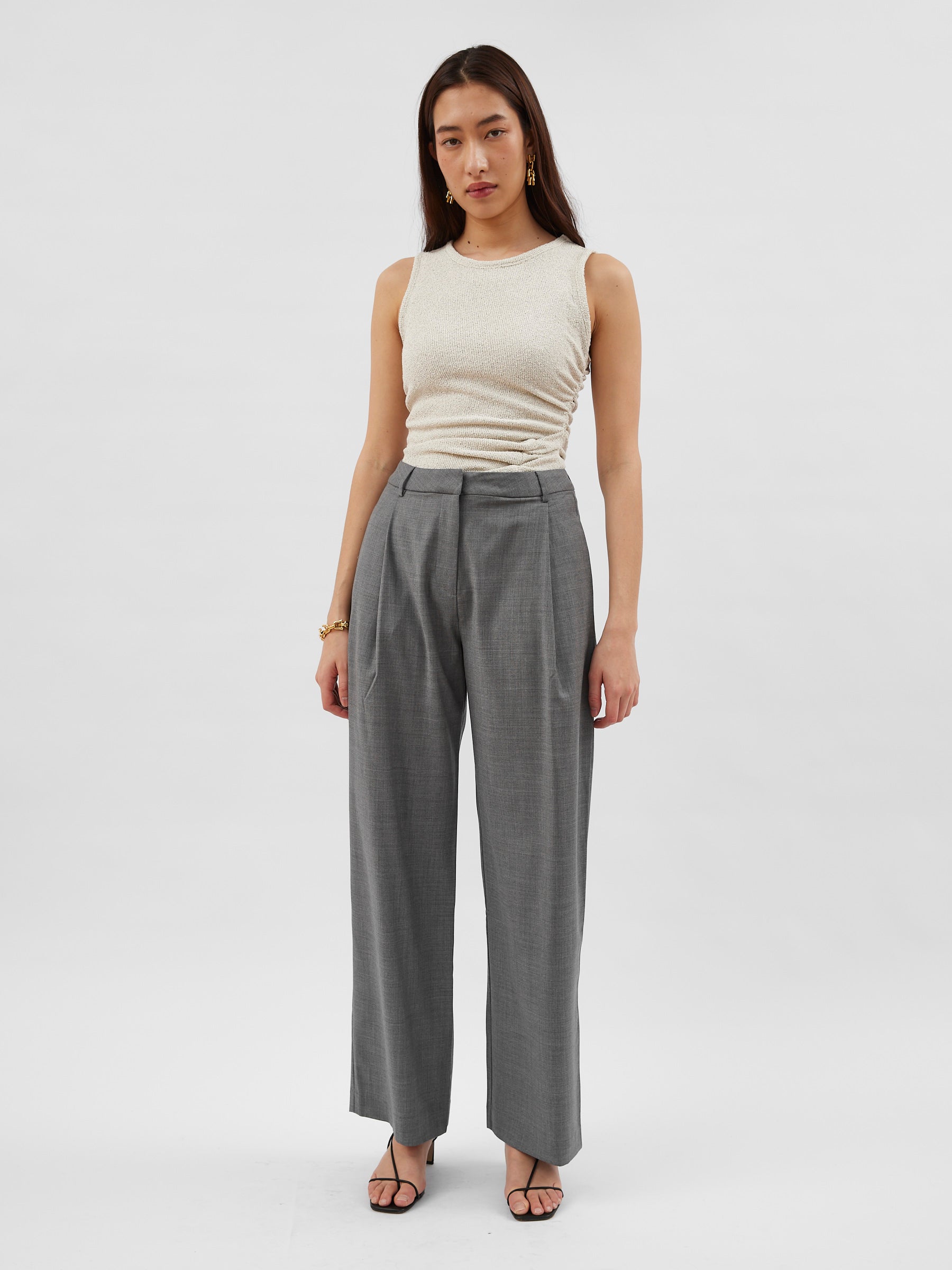 Wynn Hamlyn | Lana Trouser in Grey | The UNDONE
