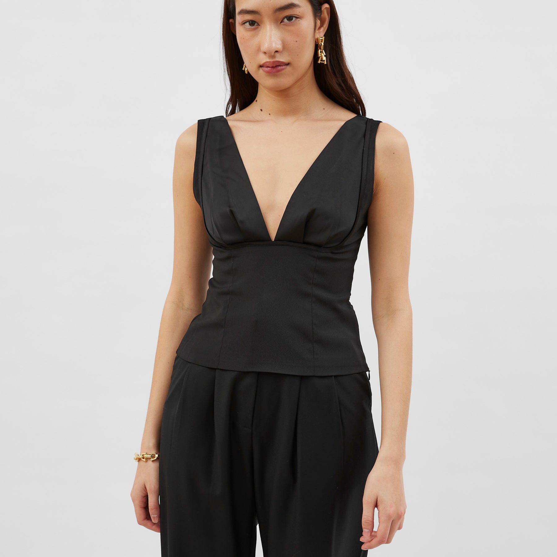 Wynn Hamlyn | Lily Top in Black | The UNDONE