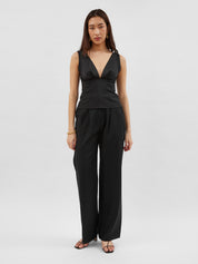 Wynn Hamlyn | Lily Top in Black | The UNDONE