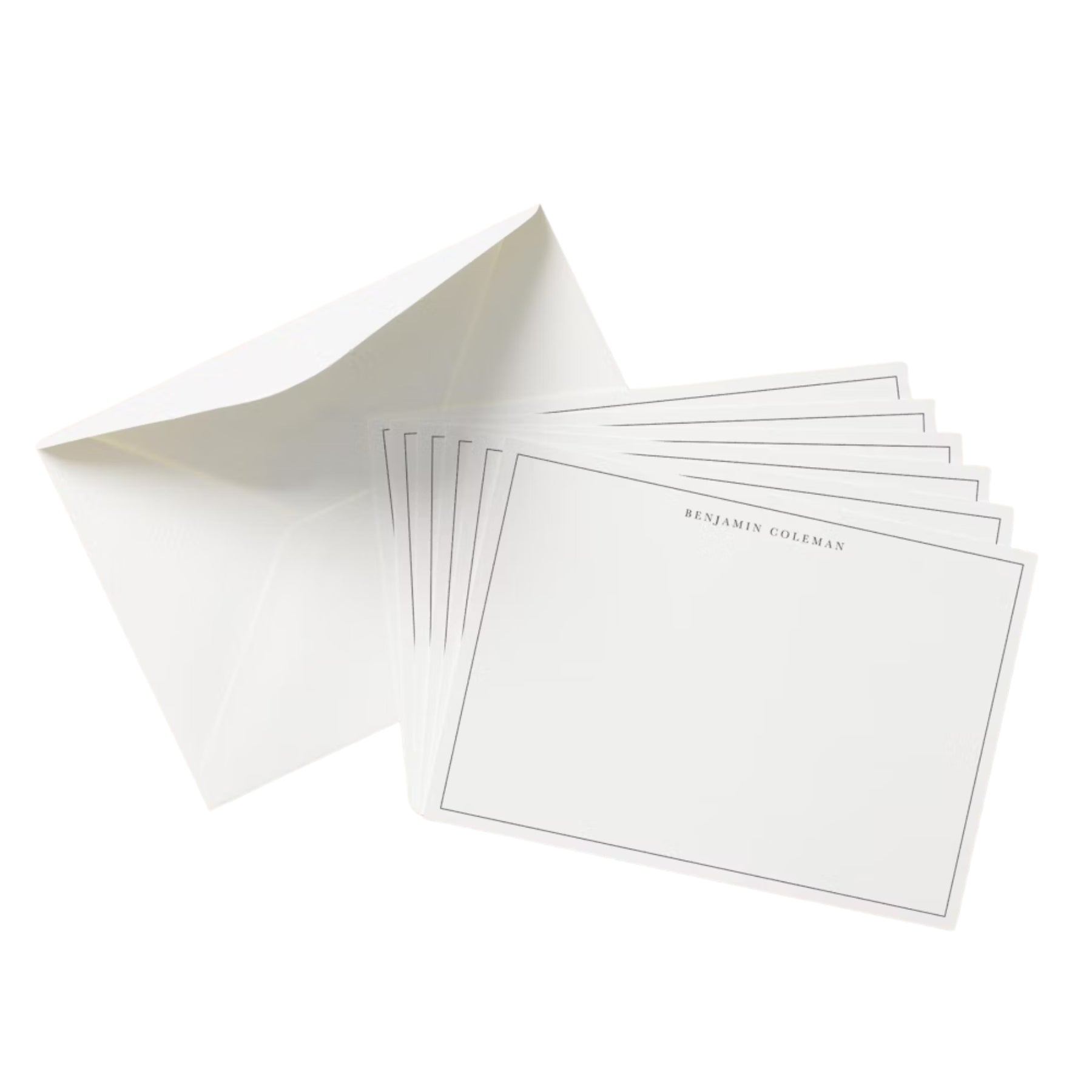 PAPIER Classic Thin Border Notecard Set at theUNDONE