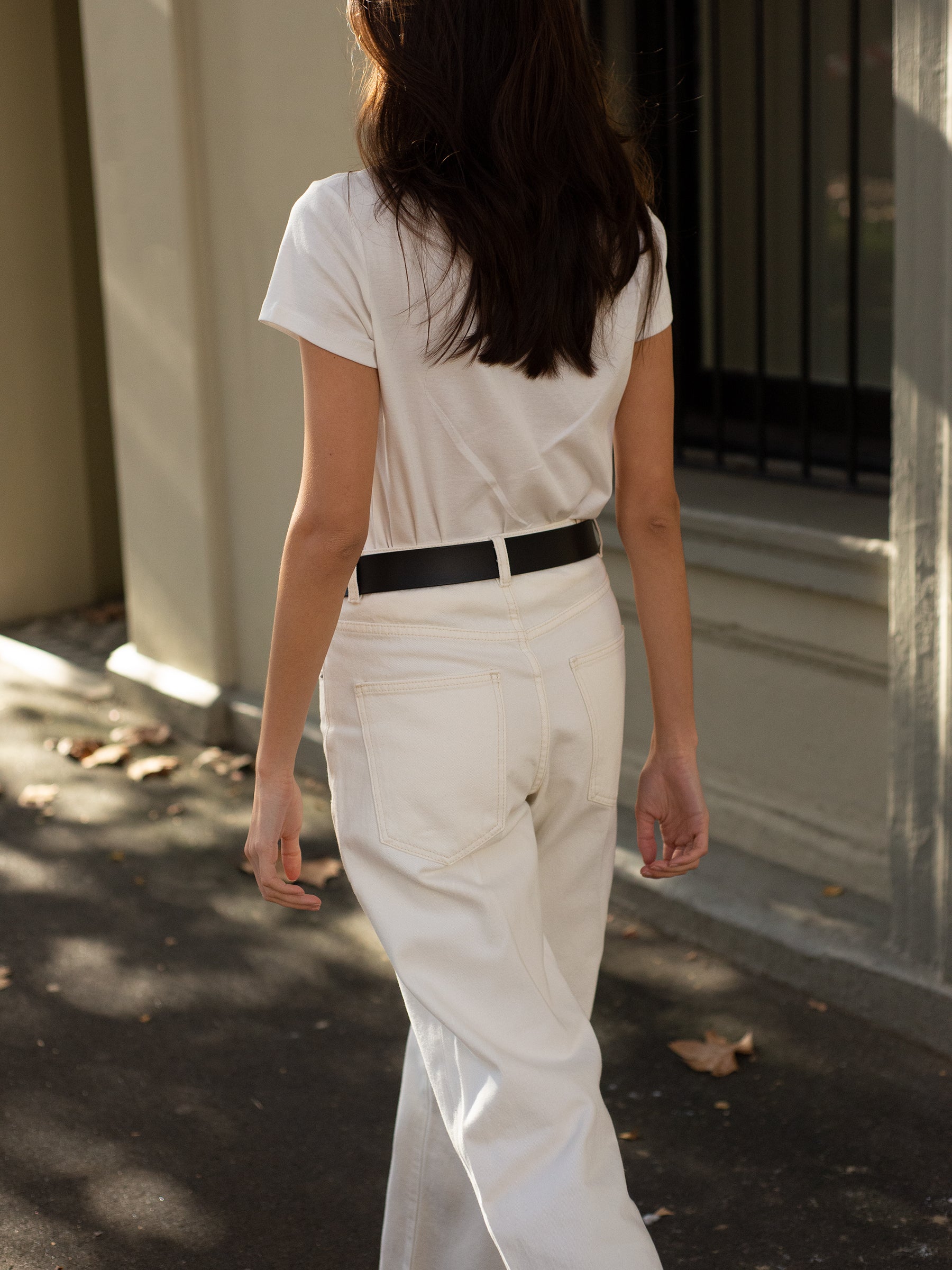 Marle | White Wide Leg Jean | The UNDONE