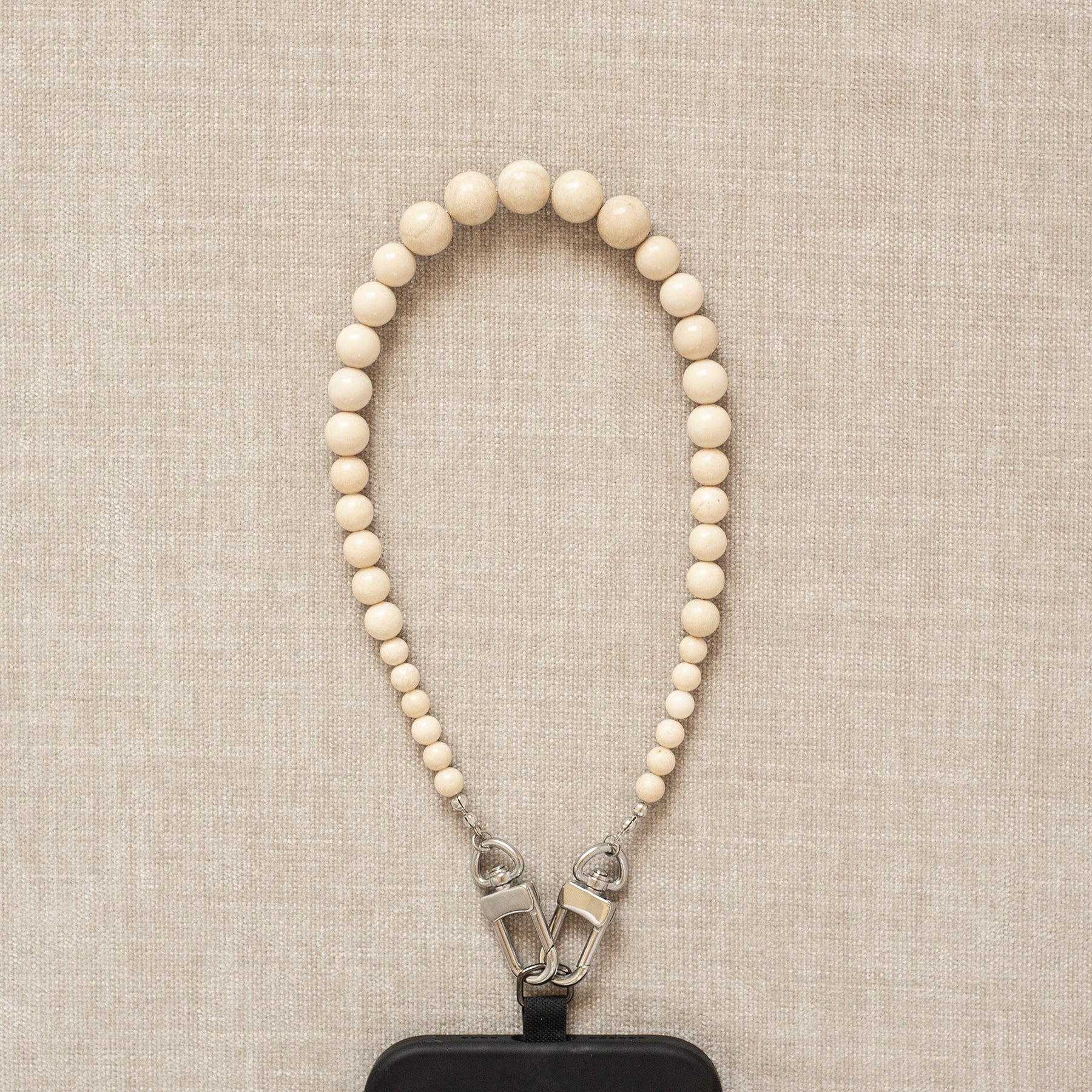 White River Jasper Beaded Phone Wristlet - Functional Jewellery | The UNDONE