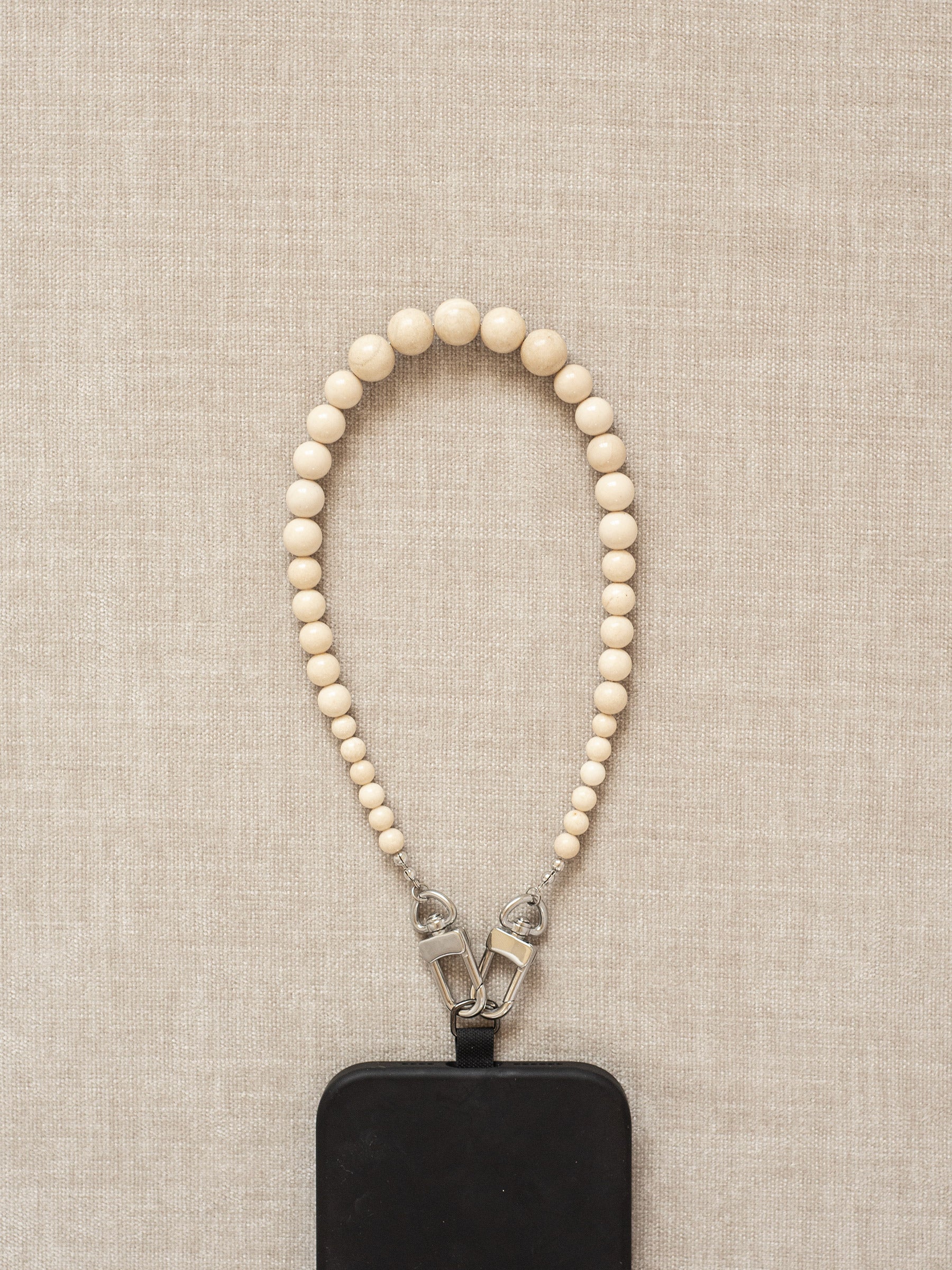 White River Jasper Beaded Phone Wristlet - Functional Jewellery | The UNDONE