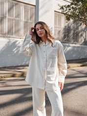 Marle | Alfalfa Shirt in Ivory | The UNDONE