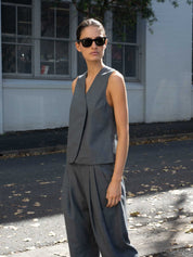 Marle | Percy Waistcoat in Grey Rock | The UNDONE