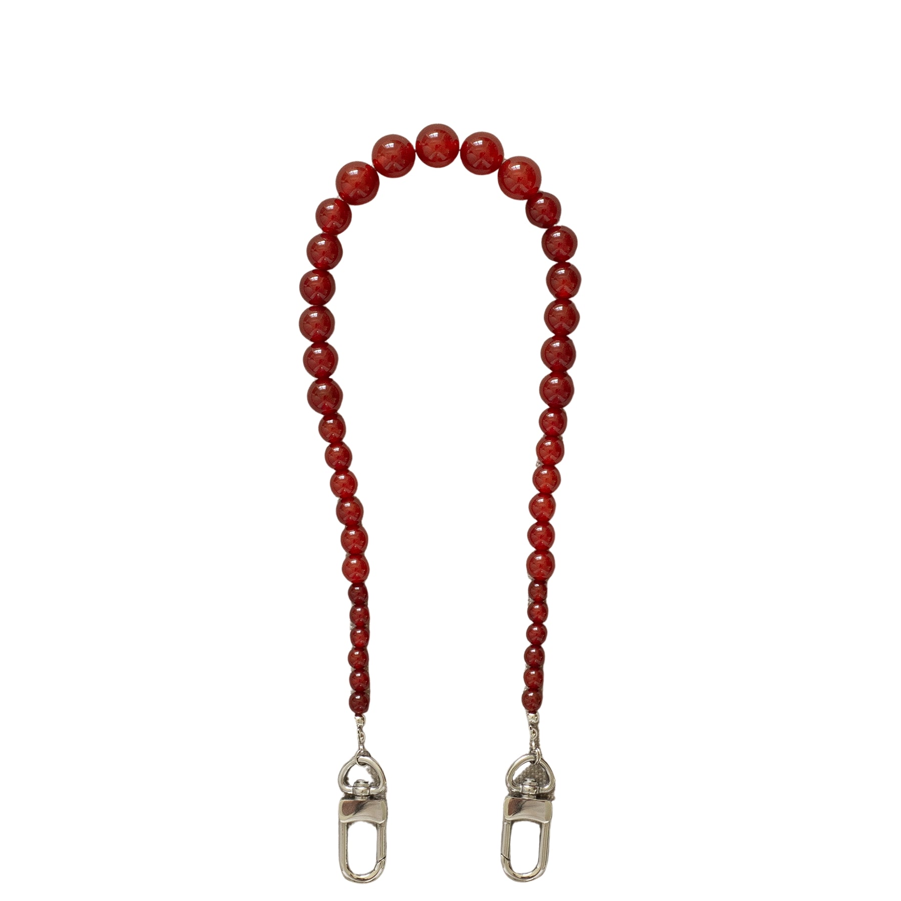 Red Carnelian Beaded Phone Wristlet - Functional Jewellery | The UNDONE