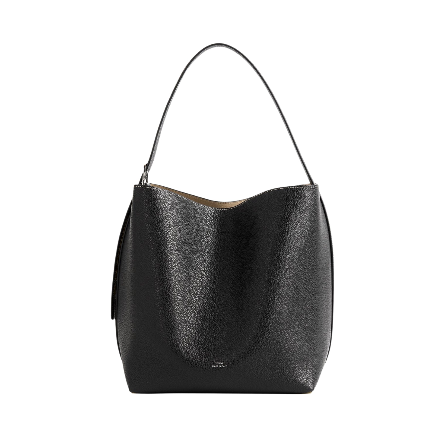 Toteme Medium belted grained-leather tote