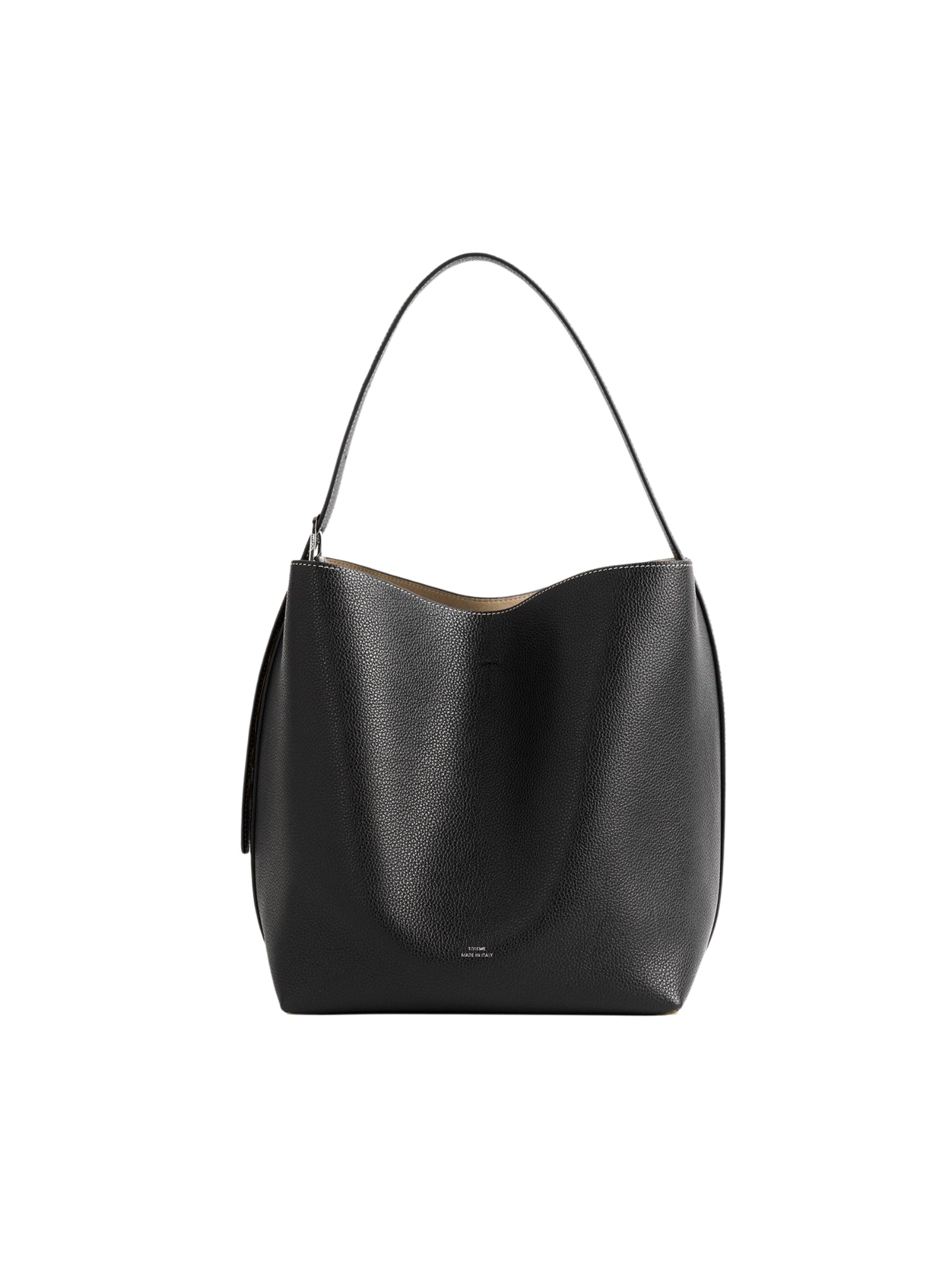 Toteme Medium belted grained-leather tote