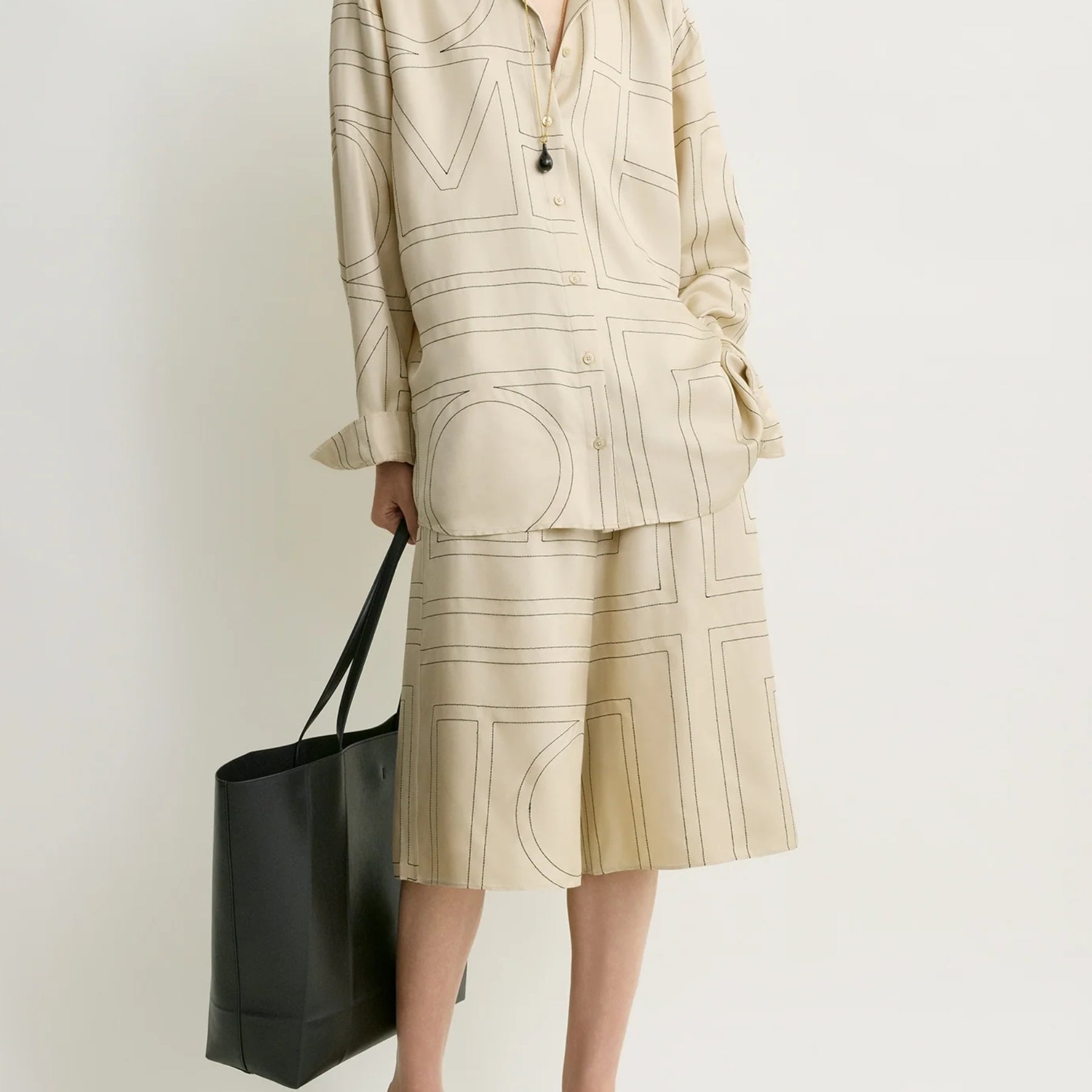 TOTEME | Classic embroidered shirt ivory
