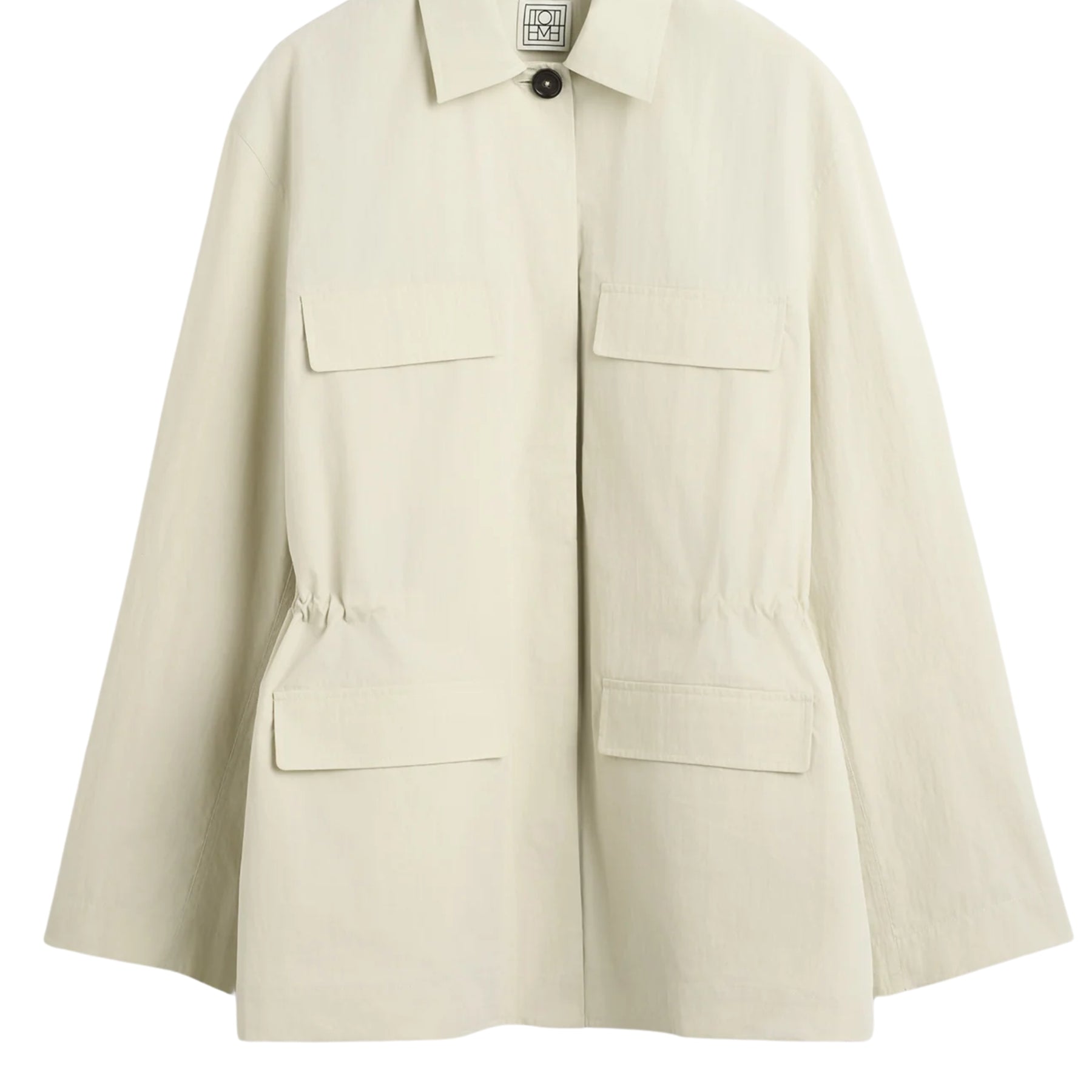 TOTEME | Collared drawstring jacket - oyster