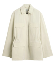 TOTEME | Collared drawstring jacket - oyster