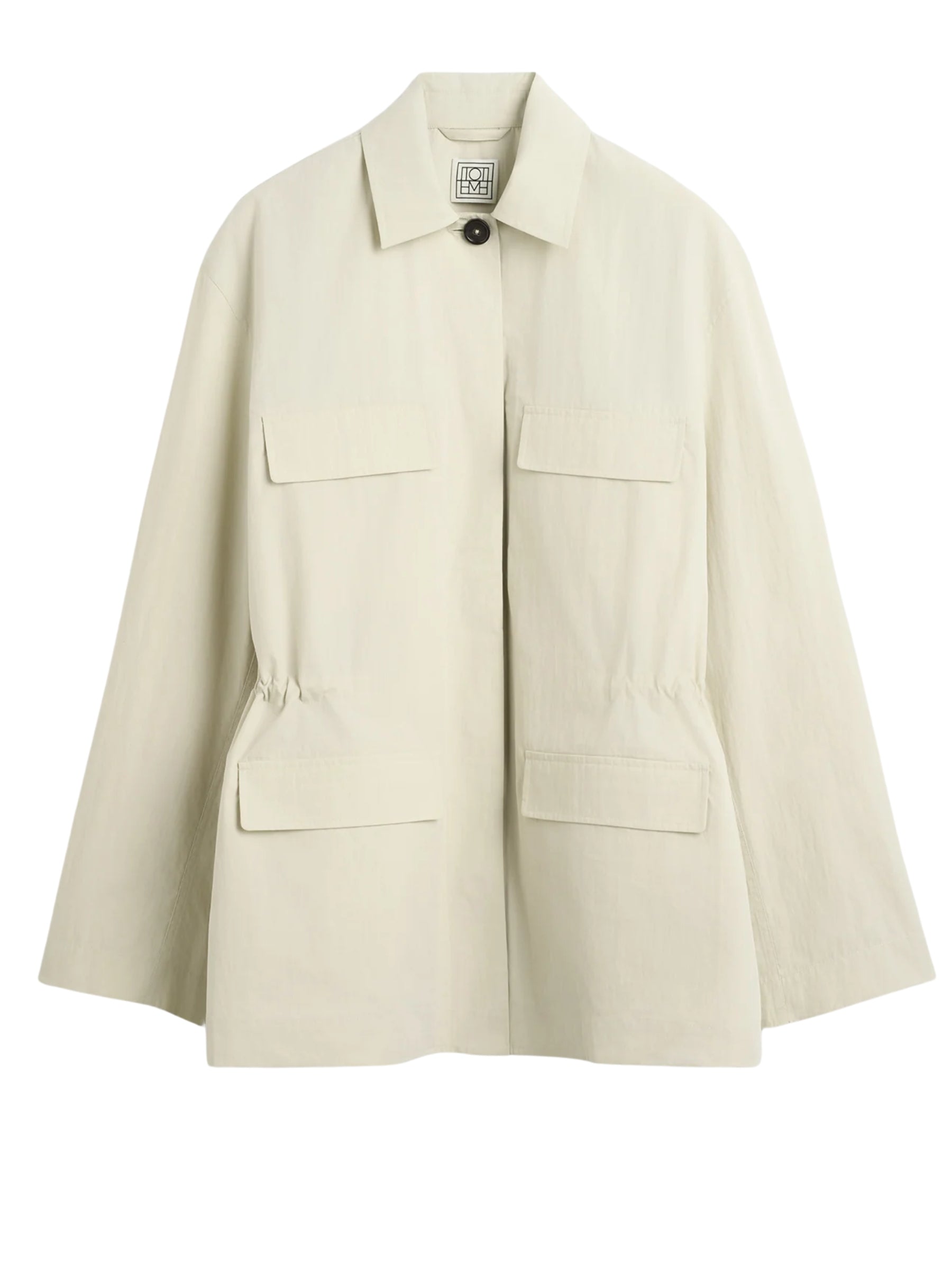 TOTEME | Collared drawstring jacket - oyster