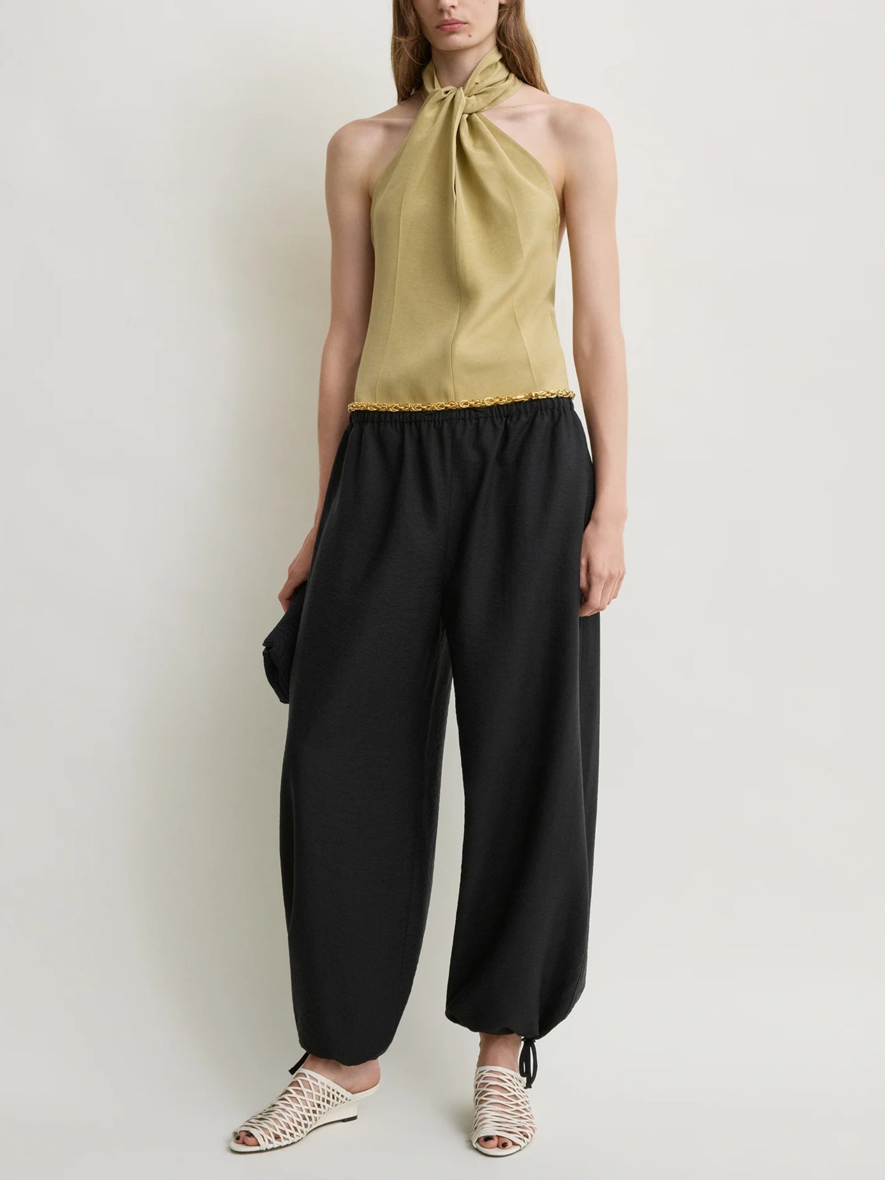 TOTEME | Twist halter top - cumin