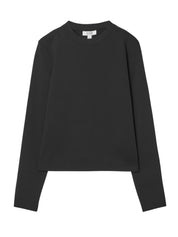Clean Cut Regular Long Sleeve T-Shirt in Black | COS