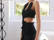 Christopher Esber | Carina Interlinked Top in Black | The UNDONE