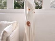 Christopher Esber | Quartz Ruched Dowsing Dress in Snow White | The UNDONE