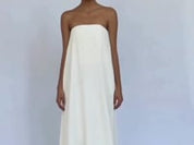 Anna Quan | Delfina Dress in White Carta | The UNDONE