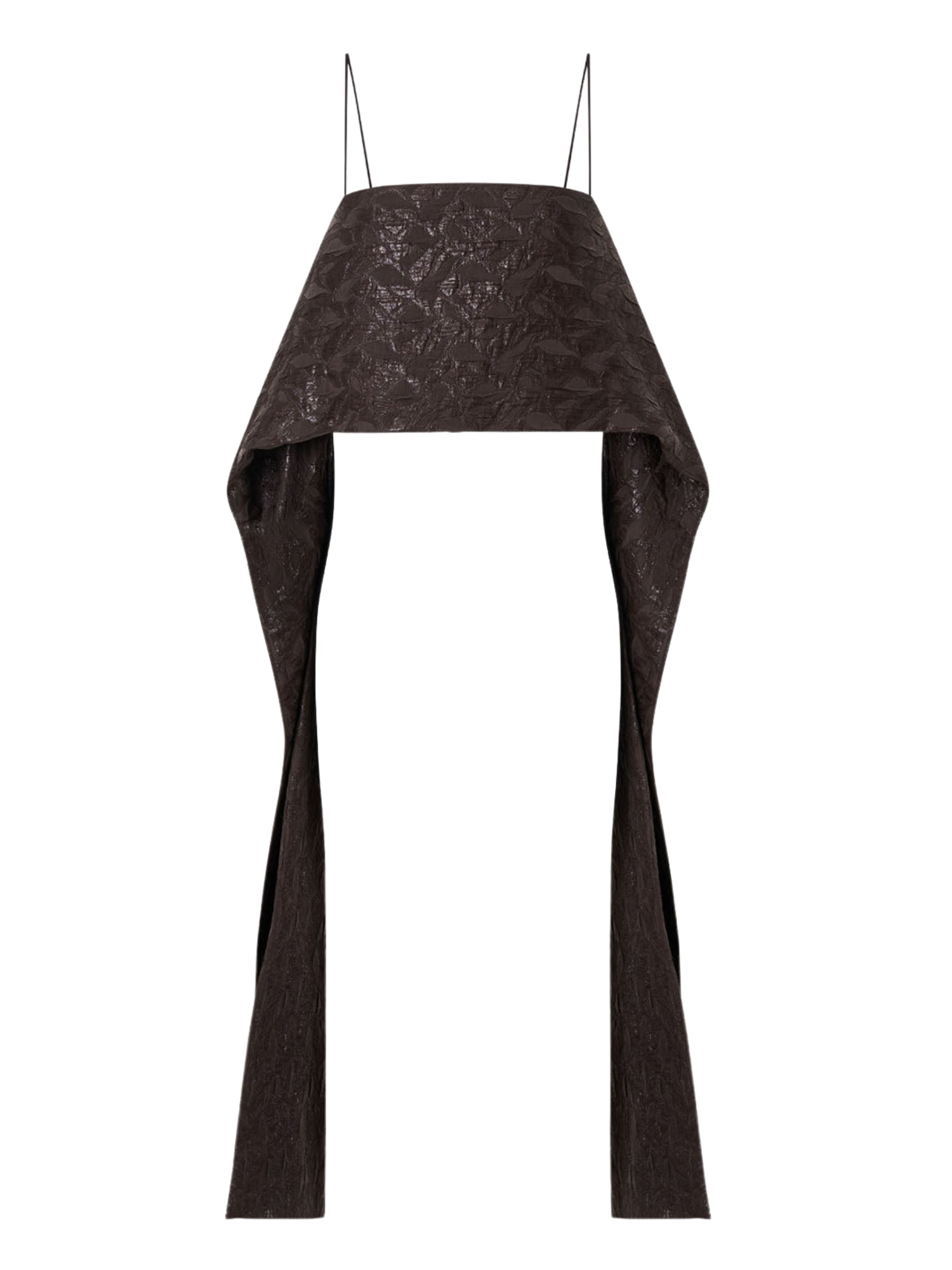 Camilla and Marc | Dark Brown Rennick Draped Back Cami Top