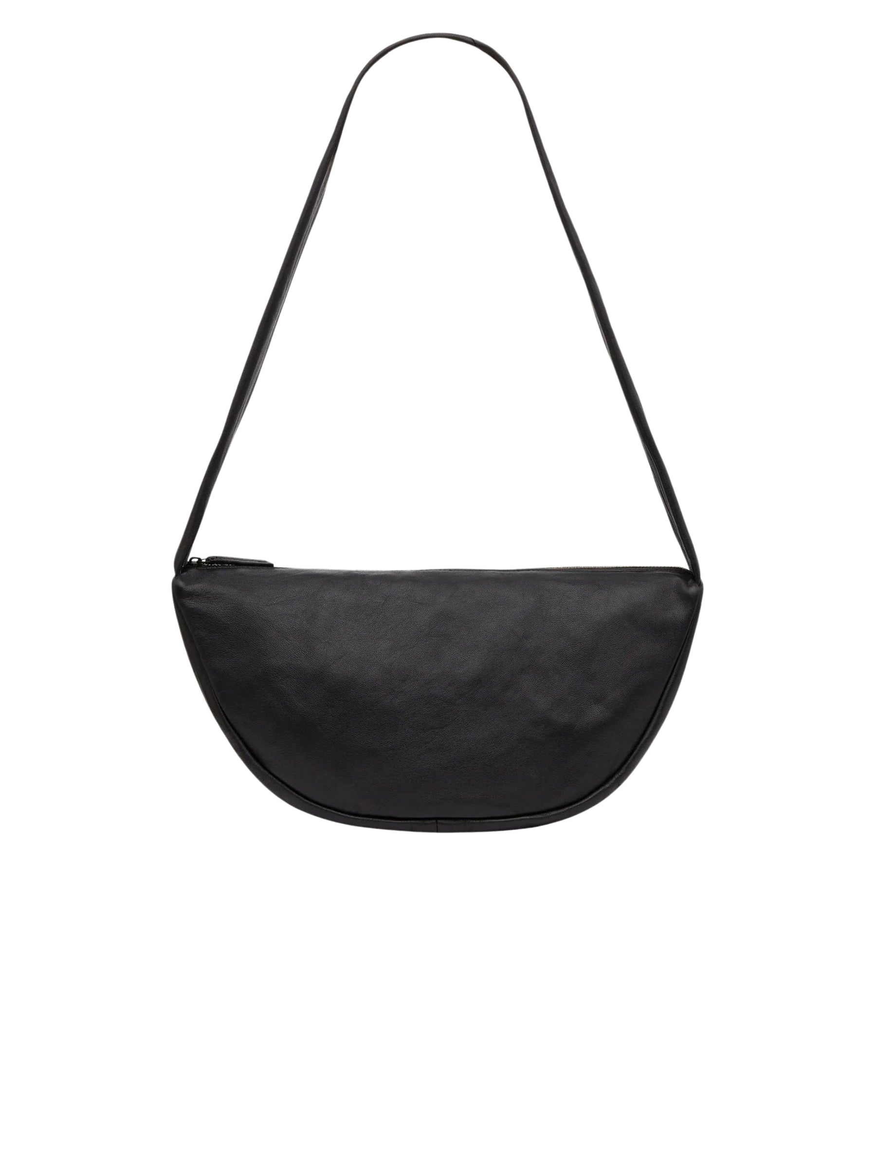 St. Agni | Soft Crescent Bag in Black  | The UNDONE