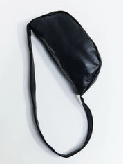 St. Agni | Soft Crescent Bag in Black  | The UNDONE