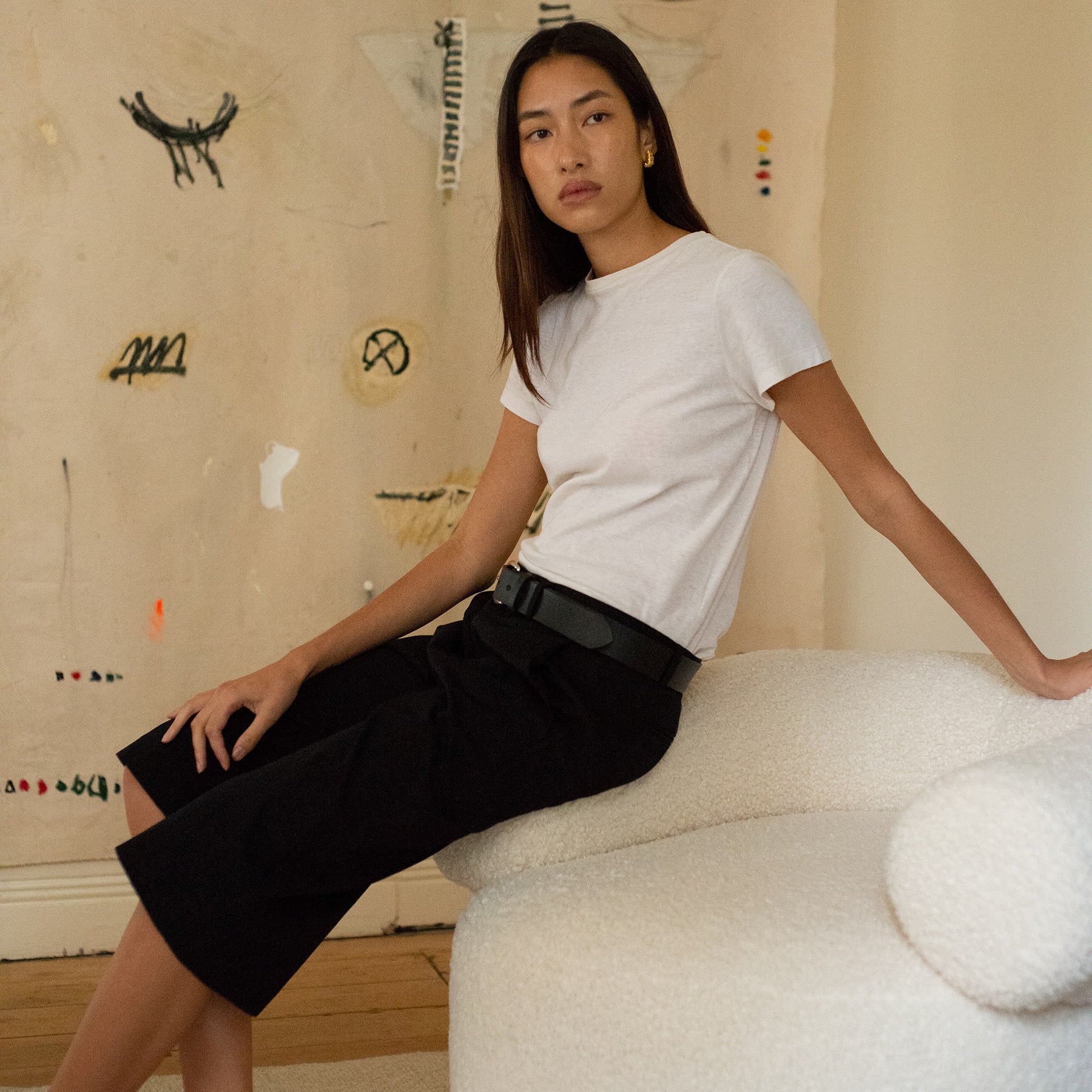 St. Agni | Bermuda Shorts in Black | The UNDONE