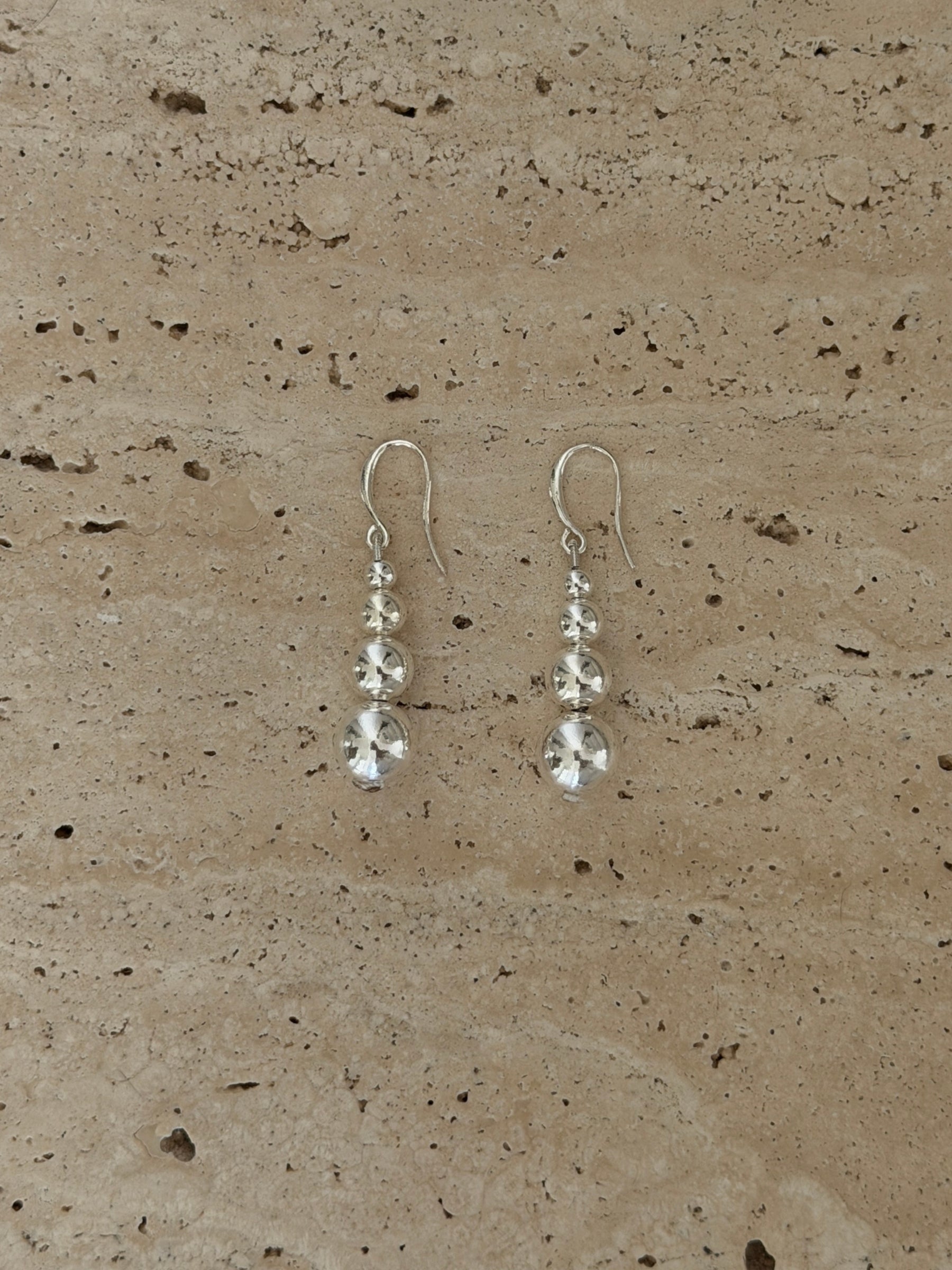 Remi Petite Beaded Earrings - Sterling Silver | The UNDONE