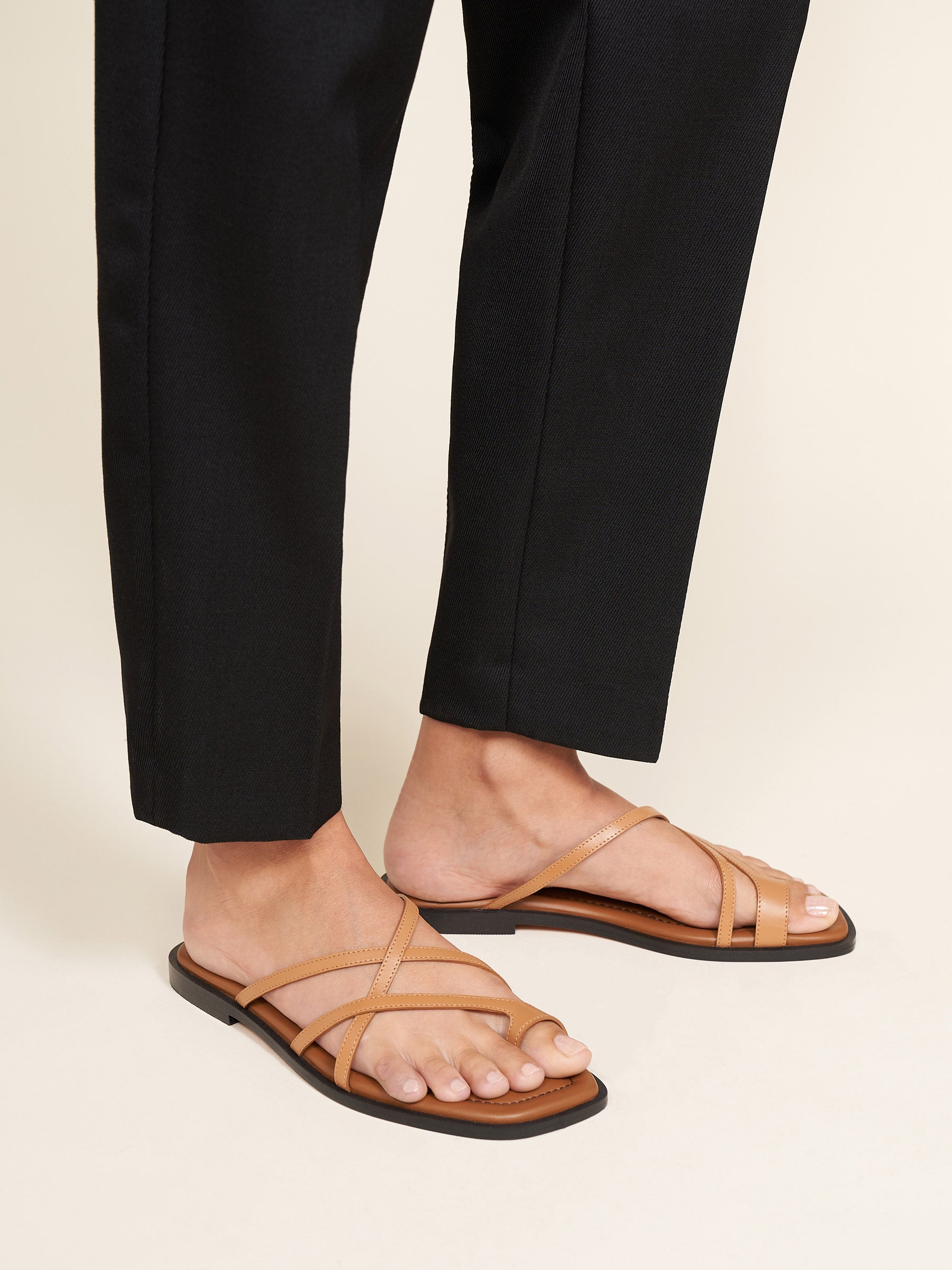 A.Emery | Avery Sandal in Deep Tan | The UNDONE