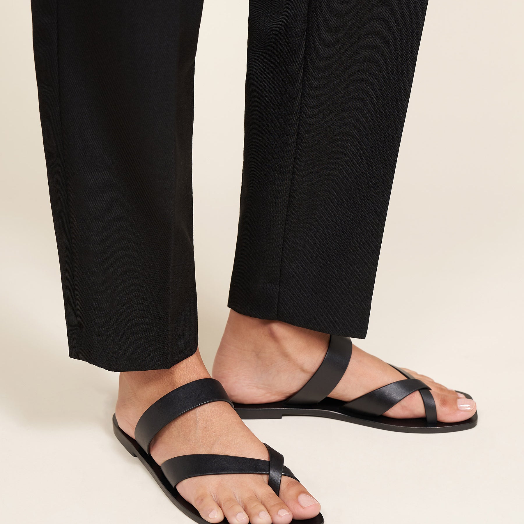 A.Emery | Carter Sandal in Black | The UNDONE