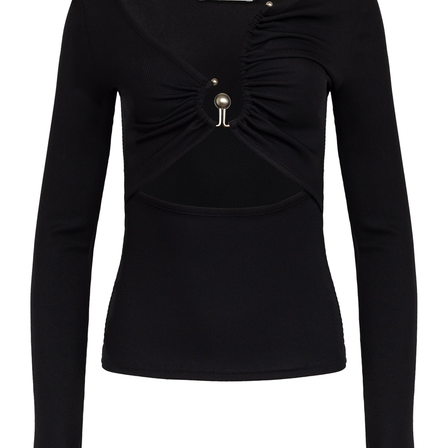 Christopher Esber | Black Escape Orbit Long Sleeve Top | The UNDONE