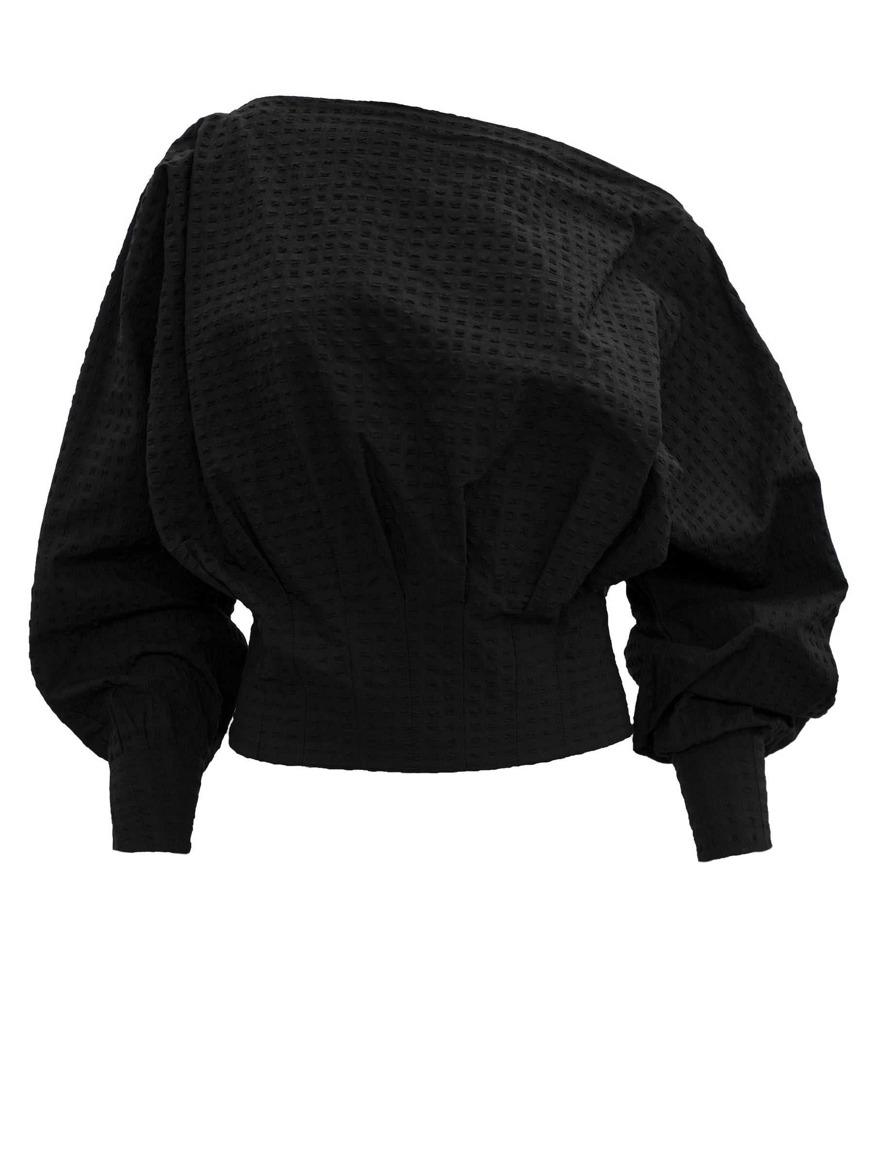 CHRISTOPHER ESBER | Reed Starr Multi Tuck Top in Black | The UNDONE