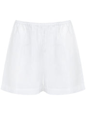 Deiji Studios | The 04 Linen Short Sleeve Short Set White | The UNDONE