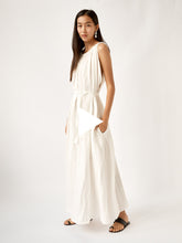 Deiji Studios | Totem Linen Dress in Vintage White | The UNDONE