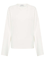 Matteau | Long Sleeve Magyar Tee in White Chalk | The UNDONE
