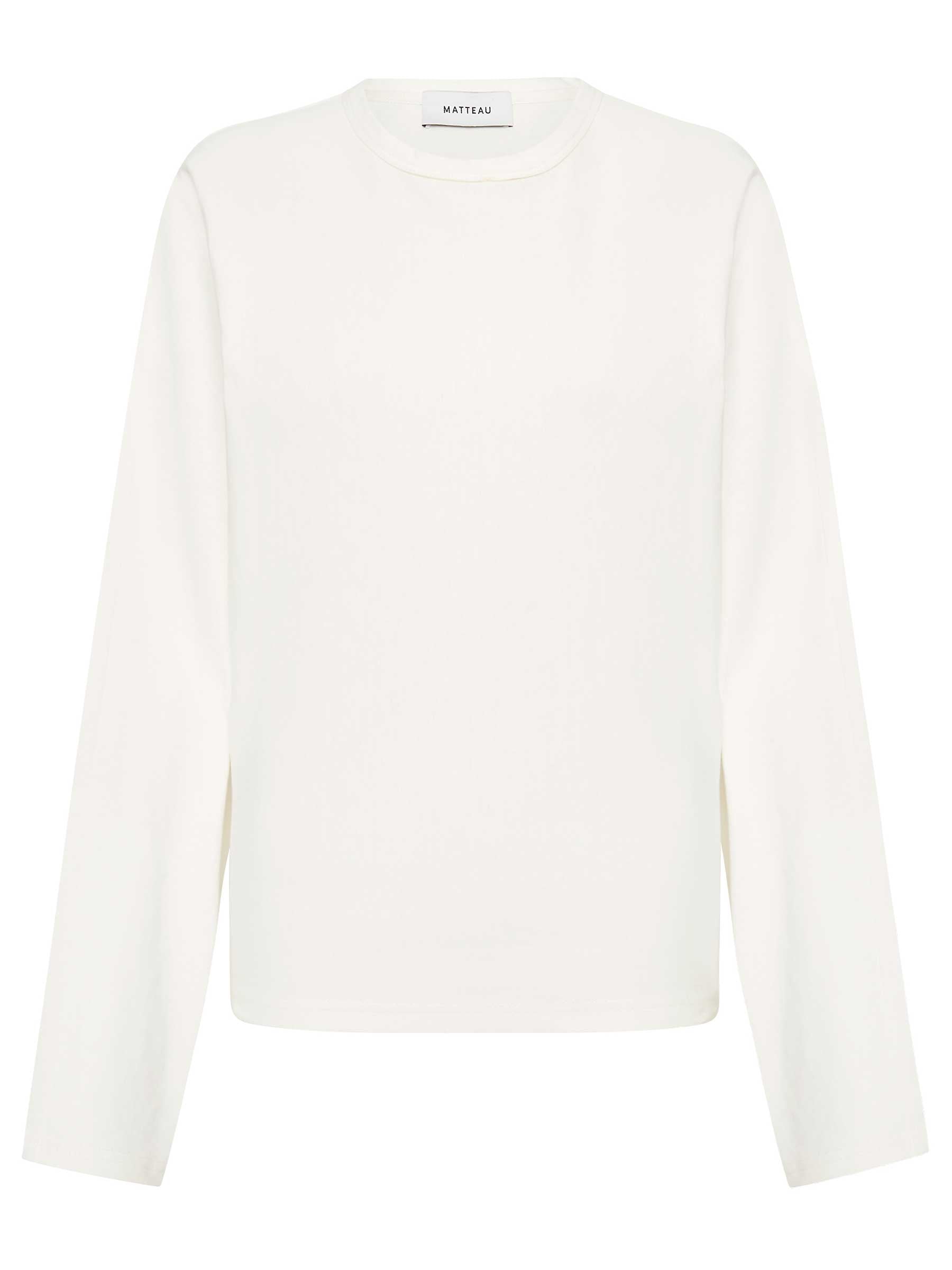 Matteau | Long Sleeve Magyar Tee in White Chalk | The UNDONE