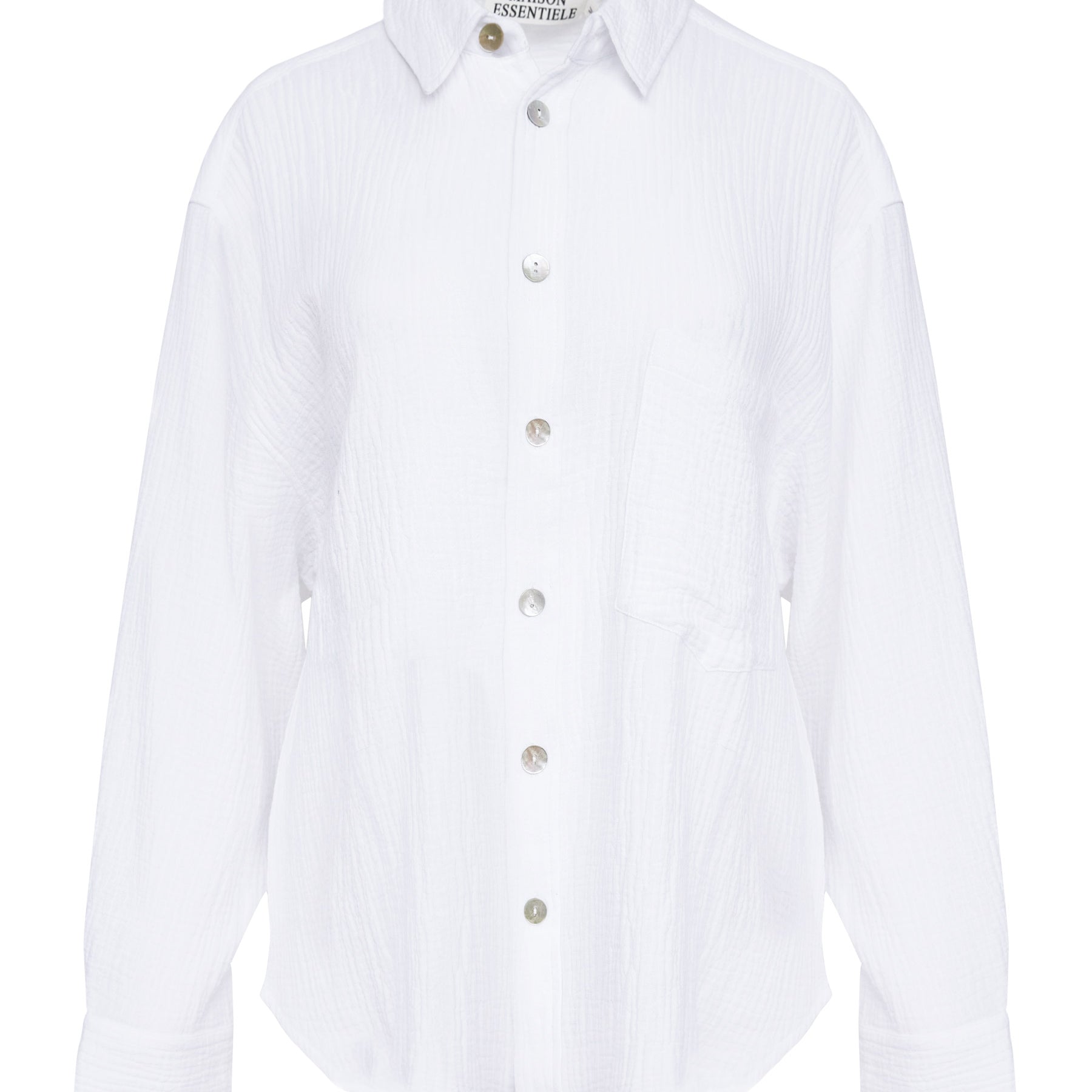 Maison Essentiele | Resort Shirt in White | The UNDONE