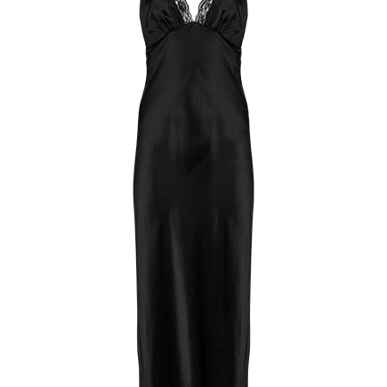 Maison Essentiele | Vintage Nightgown in Black | The UNDONE