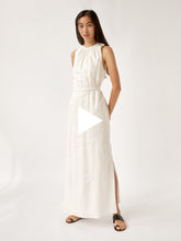 SIR. | Cleide Tie Maxi Dress in Ivory | The UNDONE