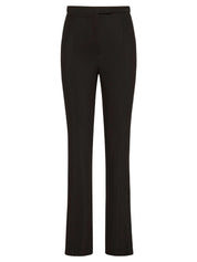 St. Agni | Slim Panelled Trousers in Black | The UNDONE