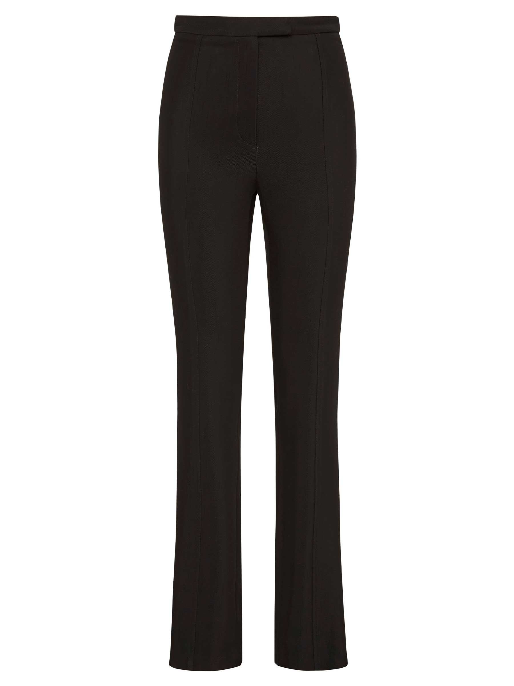 St. Agni | Slim Panelled Trousers in Black | The UNDONE