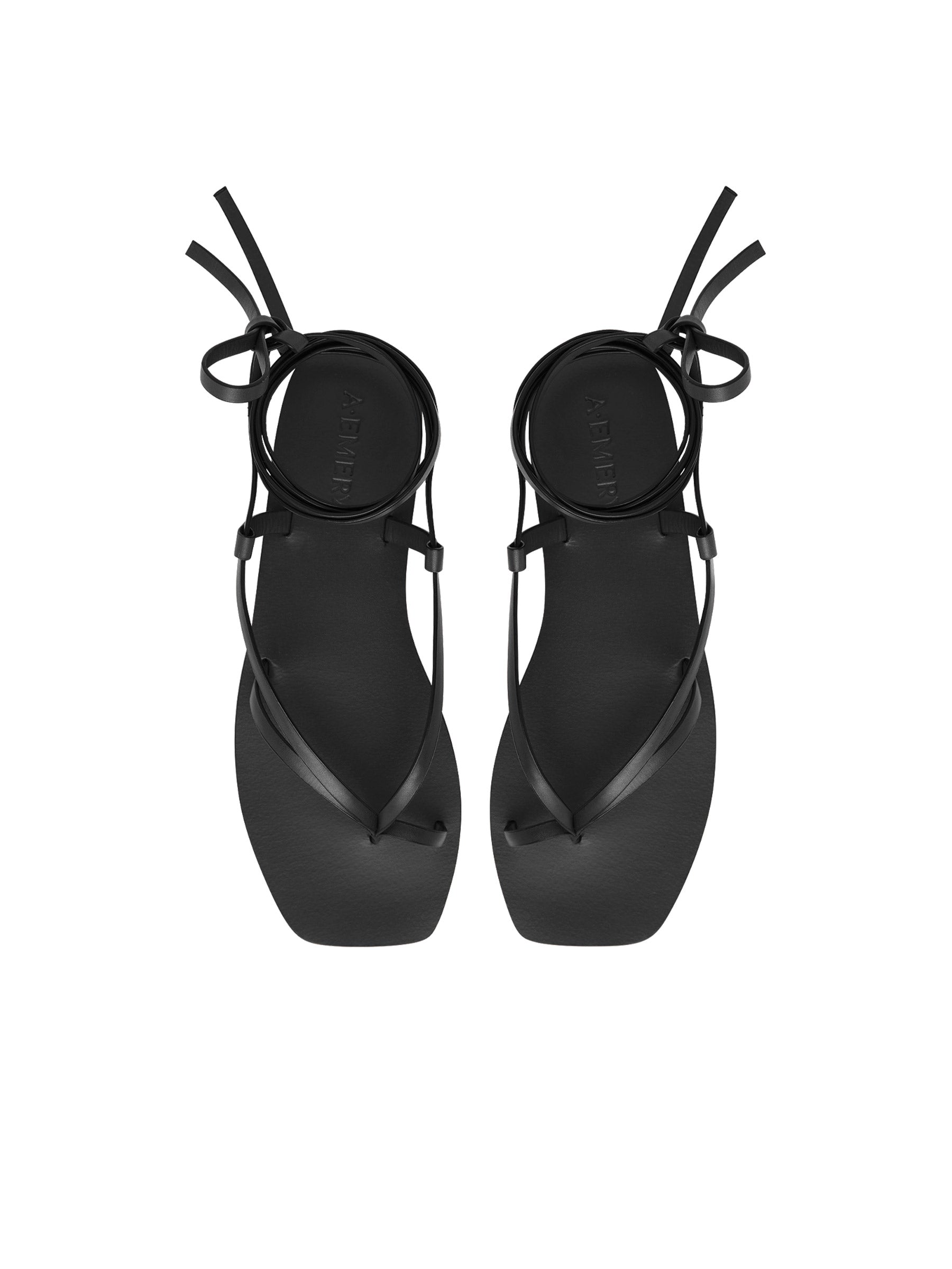 A.EMERY | Nolan Sandal in Black | The UNDONE