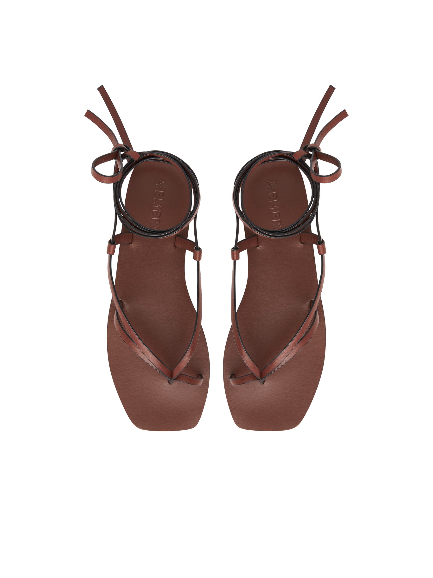 A.Emery | Nolan Sandal in Brunette | The UNDONE