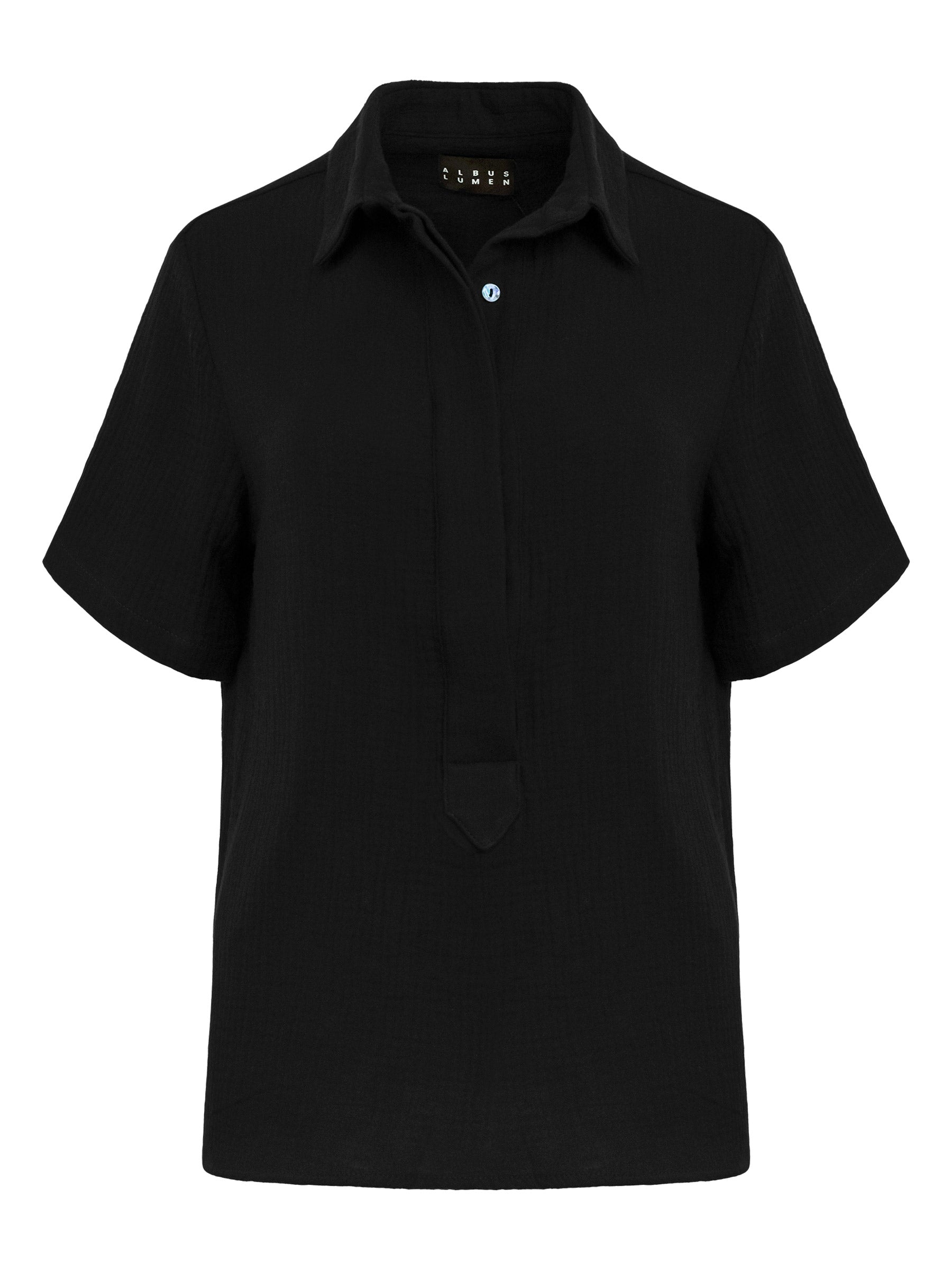 Albus Lumen | Black Hero Fidera Short Sleeve Shirt | The UNDONE