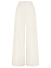 Anna Quan | Hubert Pant in Cream Milk | The UNDONE