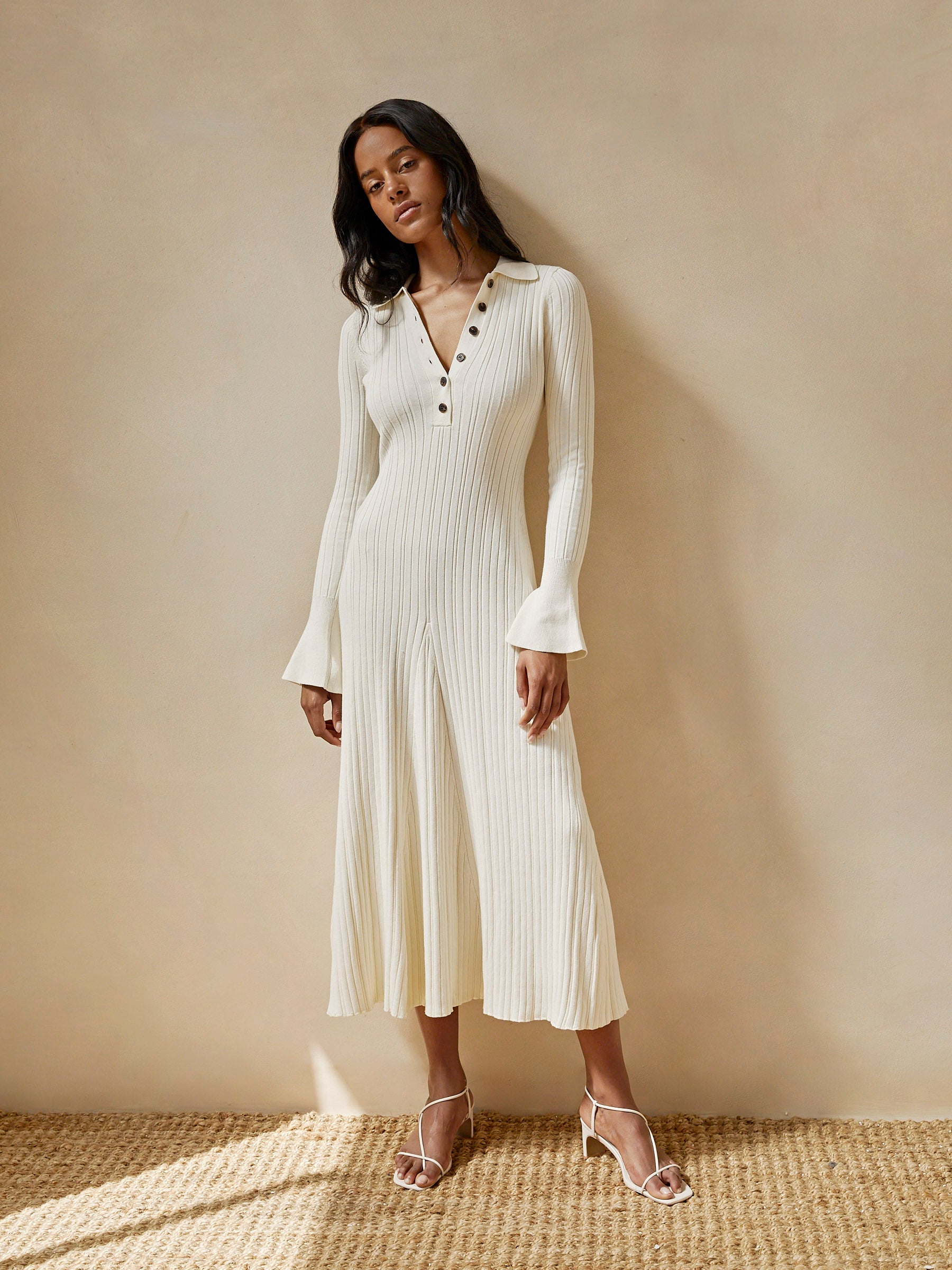 Anna Quan | Jody Dress in White Silence | The UNDONE