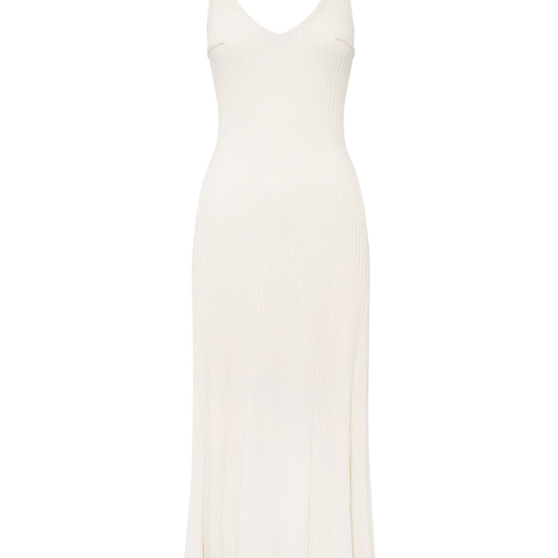 Anna Quan | Scarlet Knit Dress in White | The UNDONE