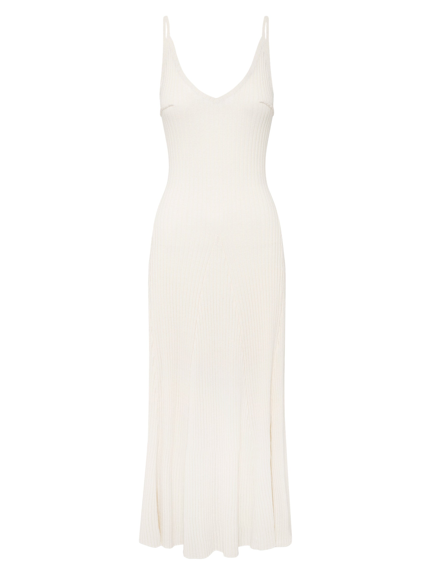 Anna Quan | Scarlet Knit Dress in White | The UNDONE