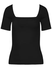 Arnsdorf | Clara Top in Black | The UNDONE