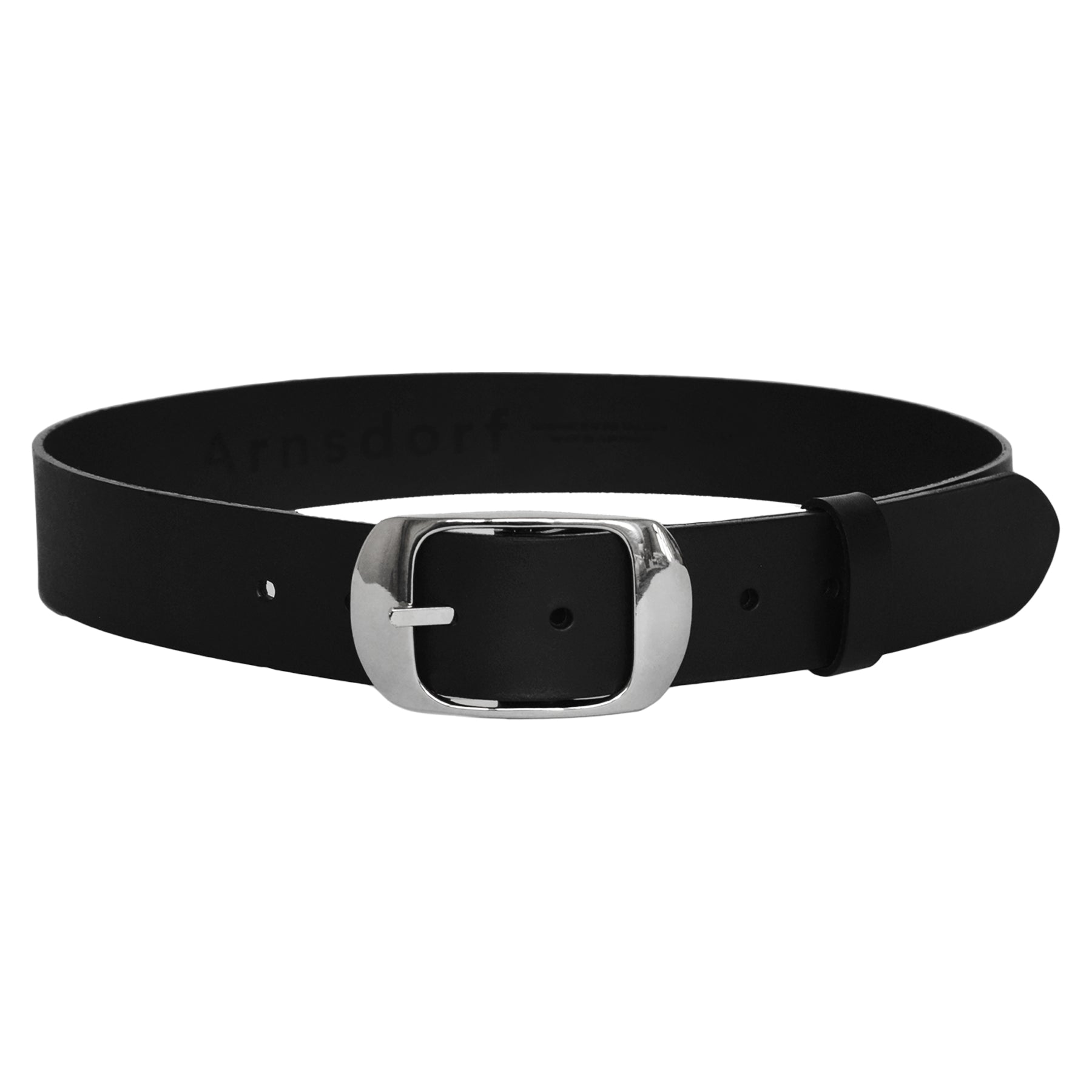Arnsdorf | Classic Belt in Black Leather | The UNDONE