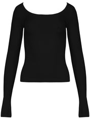 Arnsdorf | Elle Top in Black | The UNDONE